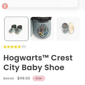 Freshly picked baby shoe real leather